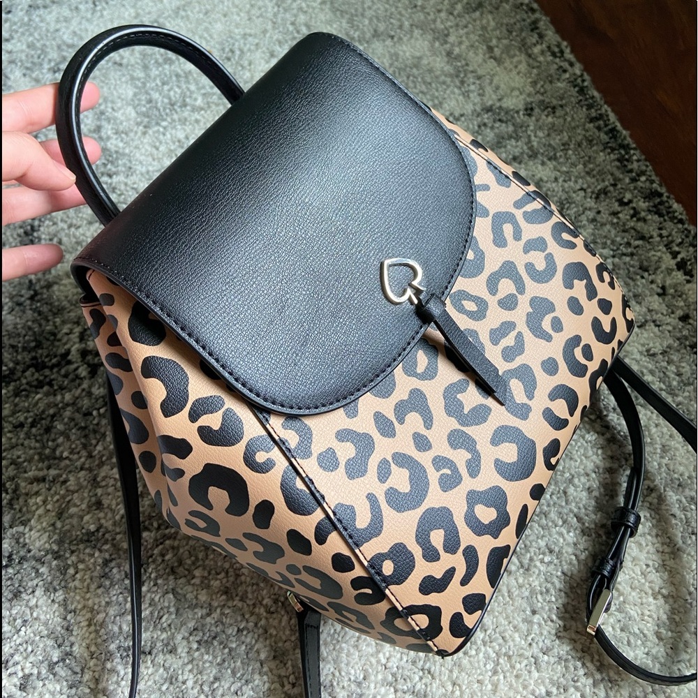 Kate Spade Leopard Medium Backpack